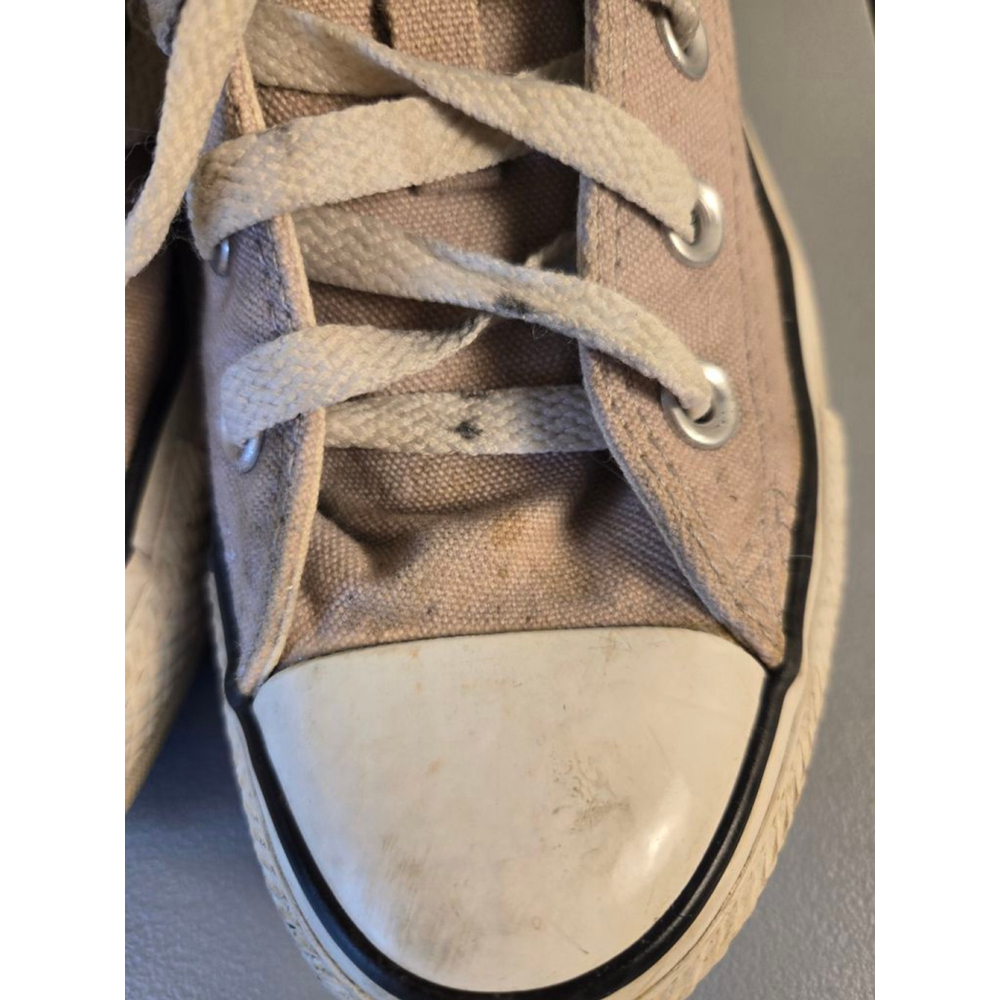 Women's Converse All Star Low Top Sneakers Size 6 Beige White - Picture 4 of 12